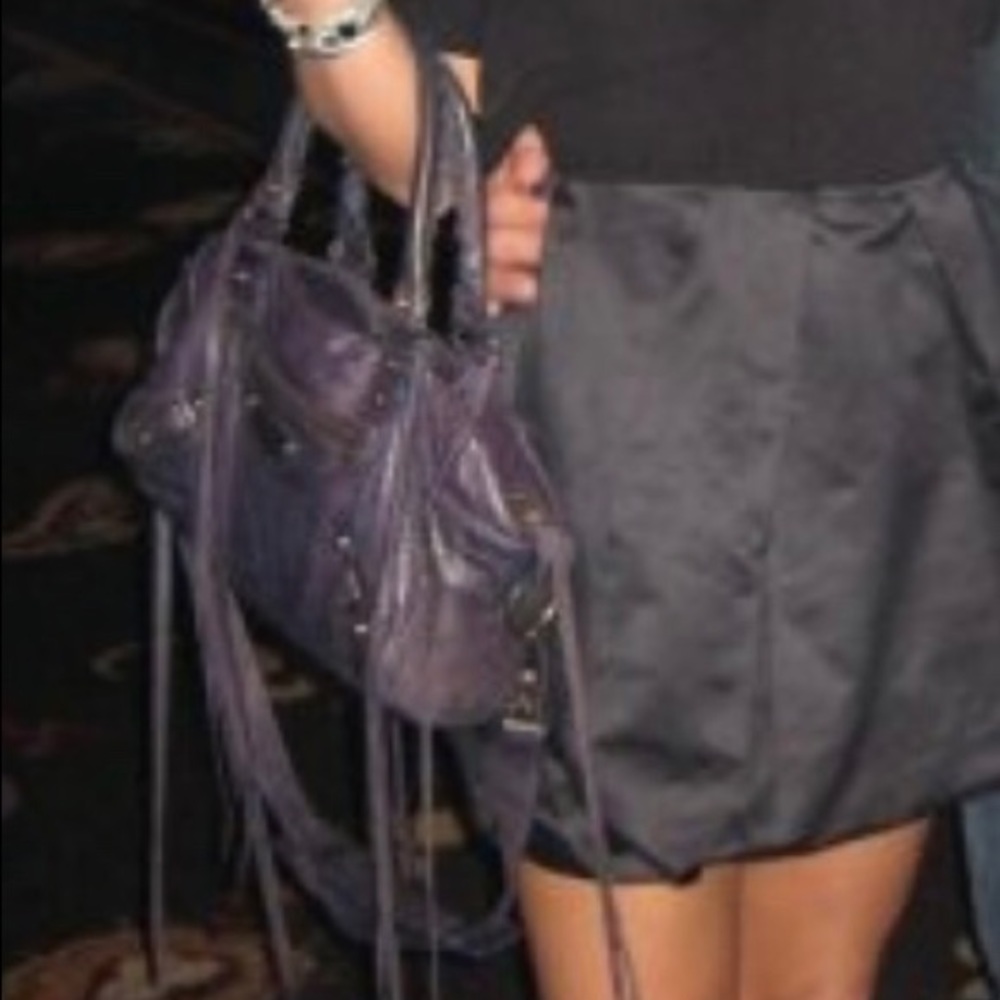 Black mini dress with bubble skirt - Picture 2 of 5